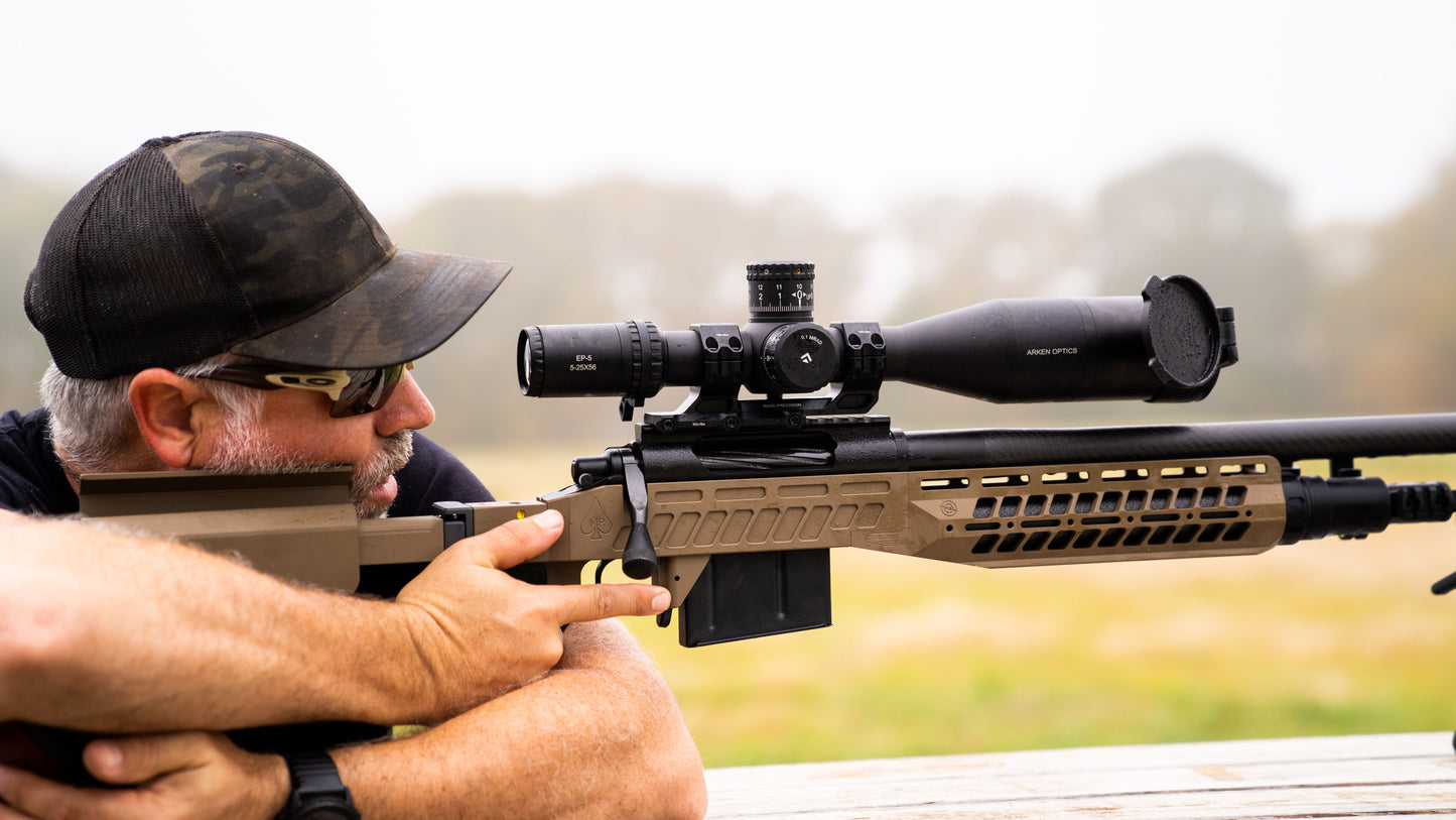 EP-5 5-25X56 FFP Illuminated VPR - Zero Stop - 34mm Tube