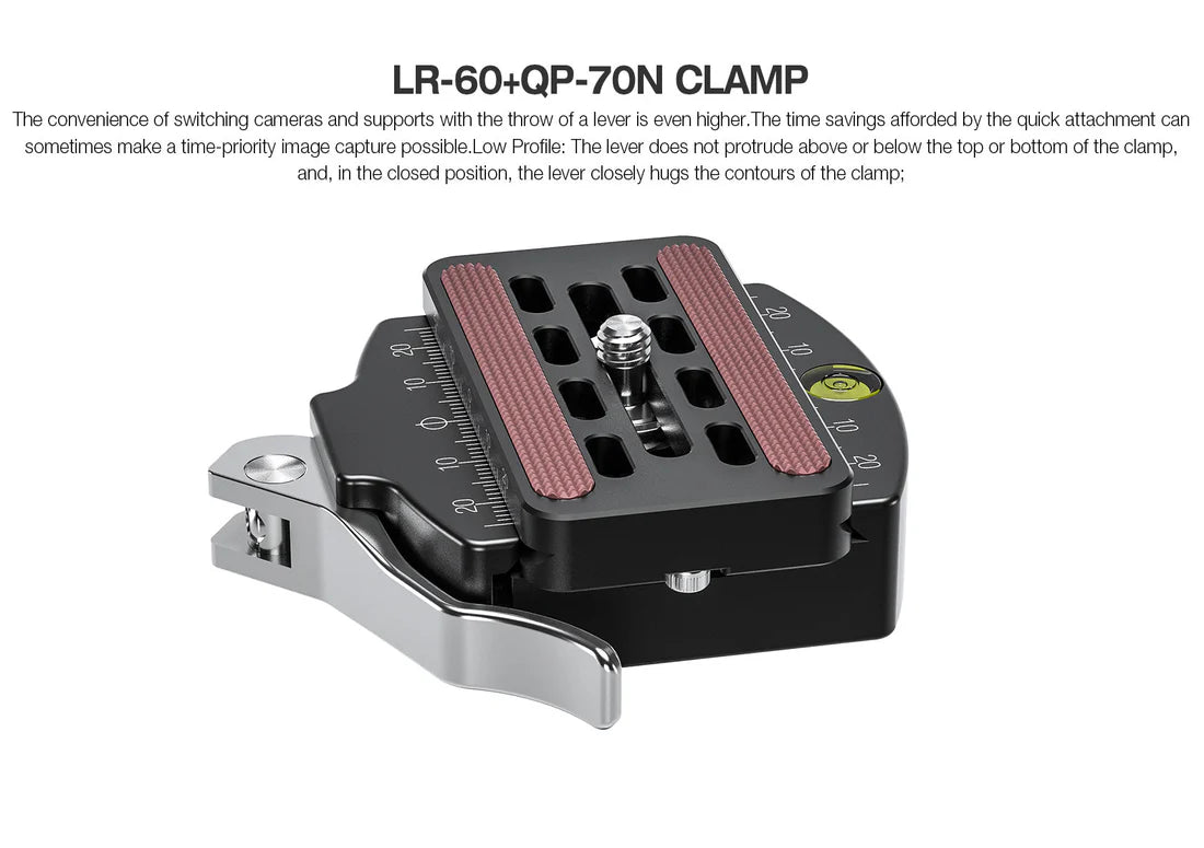 Leofoto LR-60 Lever Quick Release Clamp