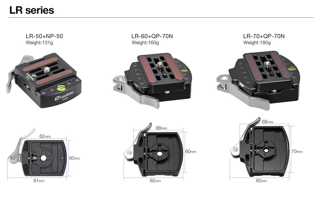 Leofoto LR-60 Lever Quick Release Clamp