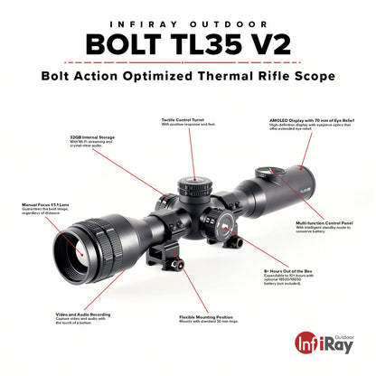 INFIRAY BOLT TL35 V2 Thermal Weapon Sight 384x288 35mm